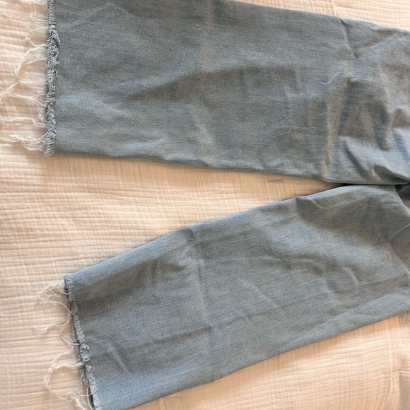 MOTHER the Rambler Zip Ankle Fray in color Chill Pill - Picture 5 of 8